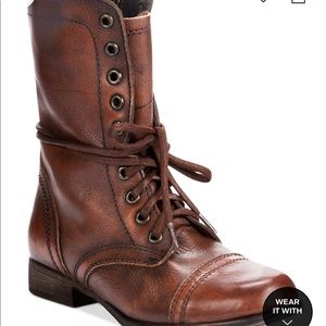 Steve Madden Troopa combat boots.